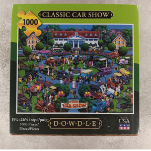 Classic Car Show 1000 Piece Jigsaw Puzzle by Dowdle